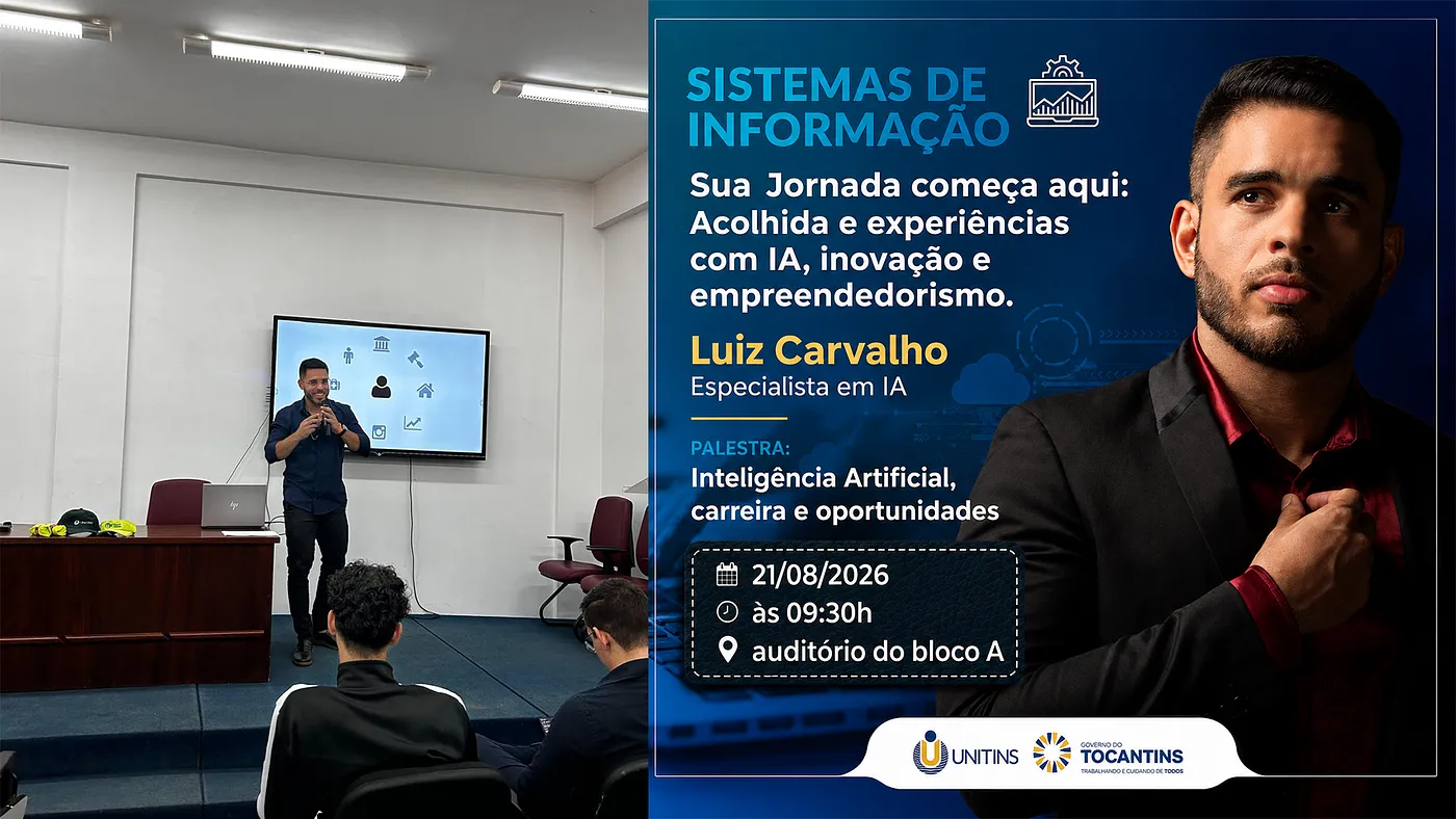 Palestra sobre IA e carreira na Unitins